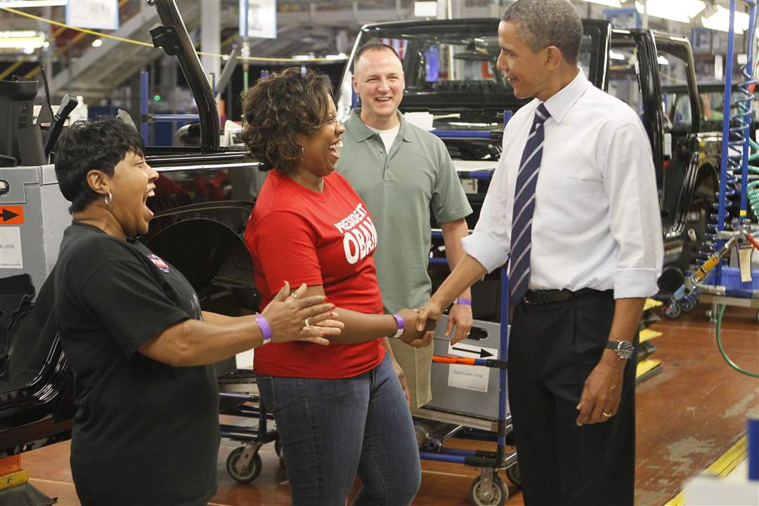 President-Obama-Merle-Stokes-Nicole-Jones-Jeep-plant
