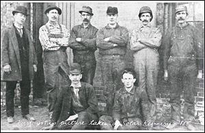 The first group of employees at Solar Refinery in Lima, Ohio, pose for a photograph in 1888.