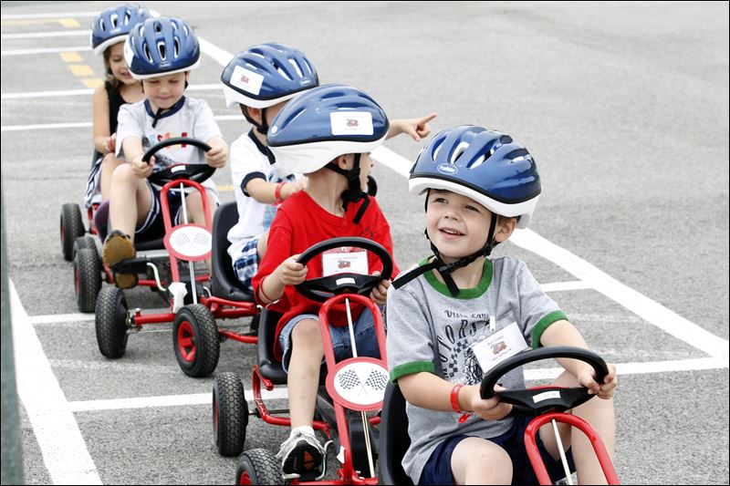 All lined up for Safety Town - Toledo Bladeperrysburg town 
