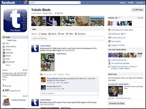 The Blade's Facebook page helps the newspaper connect to its readers.