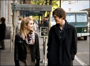George (Freddie Highmore), a lonely and fatalistic teen, is befriended by Sally (Emma Roberts), a beautiful classmate, in 'The Art of Getting By.'