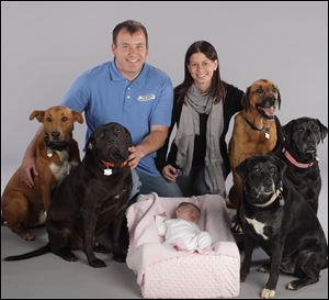Ryan Newman and his wife, Krissie, along with their daughter Brooklyn Sage, have adopted five rescue dogs; Mopar, Harley, Socks, Fred, and Dunkin.