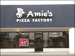 Amie's Pizza Factory is in Regency Plaza on West Central Avenue.
