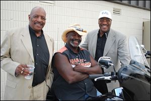 Pete Culp, Mayor Mike Bell, and Calvin Lawshe at Summerfest.