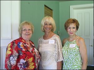 Pat Scheuer, Joan Tobias, and Chalrene Kuhn attend Toledo Day nursery's 16th annual 'In Another Garden' 2011 preview party.