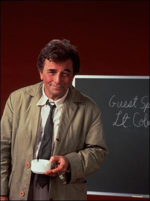 Peter Falk in the role of Lt. Columbo.