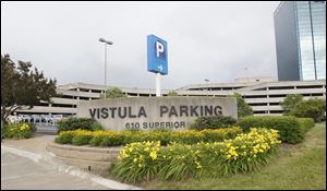 The Vistula parking garage at Summit and Cherry streets is one of three downtown parking garages that the Toledo-Lucas County Port Authority is buying from the city. The other city-owned facilities include the Superior garage and the Port Lawrence garage.