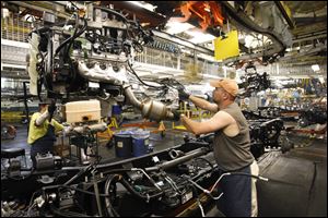 The sturdy factory activity in the automotive-heavy region snapped a string of weak regional manufacturing surveys.