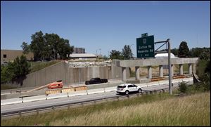 Wheeling Street is closed for bridgework at I-280 in Oregon, but all freeway lanes will be open this weekend. Construction will affect traffic on I-475 in West Toledo and on the turnpike east of Fremont.