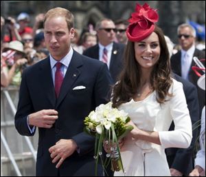 Prince William and his wife, the Duchess of Cambridge, participate in Canada Day celebrations on Parliament Hill in Ottawa.