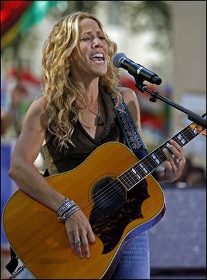 Singer Sheryl Crow comes to Centennial Terrace in Sylvania Tuesday, July 5.