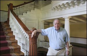 Philip Williams, chairman of the foundation that bought the Libbey mansion, says nearly $1 million has been raised for its restoration.