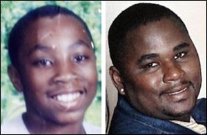 Marquan McCuin, shown in a photo when he was about 11 years old, left, had been receiving threats, relatives said. Eric Daniels, 40, was shot while at an impromptu car show.
