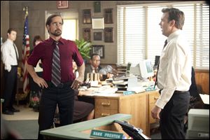 Colin Farrell plays Jason Sudeikis's boss who asks that he fire people from the office.