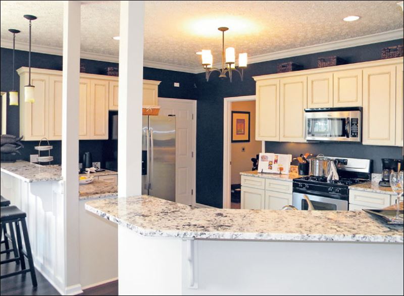 White Kitchen Cabinets with Granite Countertops