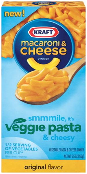 In an effort to ride a renewed interest in healthy eating to fatter profits, Kraft started stocking Kraft Macaroni & Cheese Dinner Veggie Pasta. Every neon-orange cup serving packs a half-serving of cauliflower.