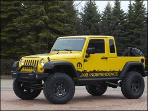 A 2007 to 2011 Wrangler Unlimited can be a JK-8 Wrangler Pickup with the $5,499 Mopar kit. It takes 12 to 16 hours of body shop work.