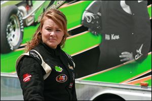 Fremont race car driver Ali Kern will be at Columbus Motor Speedway tomorrow night competing in the Jegs 150 race.