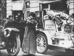 1910: Blanche Scott, known as ‘Lady Overland,’ was hired by Willys-Overland to drive a car all around the country.