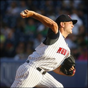 Top-prospect Jacob Turner struck out six batters in his first start with the Mud Hens.