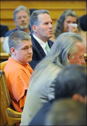 William J. Liske, 25, entered guilty pleas in a barely audible voice during the hearing in Ottawa County Common Pleas Court. He shot his father, and his father’s wife, and beat his stepbrother to death.