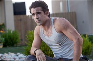 Colin Farrell plays the intriguing new neighbor in the horror film ‘Fright Night.’