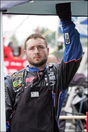Oak Harbor graduate Brandon Harder is in his 1st year as the gas man for NASCAR driver Jimmie Johnson's pit crew.