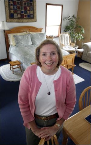 Linda Johnson, a certified midwife, has a birthing center in Bedford Township.