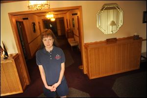 Arlene Miller at the Miller Funeral Home and Crematory in Somerset, Pa.
