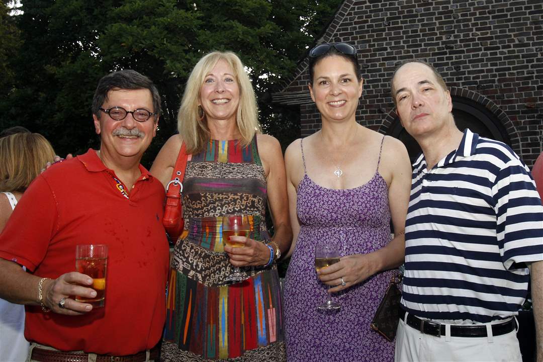 From-left-Dr-Allan-Rubin-Sandra-Hylant-Susan-Block-Allan-James-Block-at-Art-and-Autism-charity-event