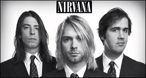 Nirvana members Dave Grohl, Kurt Cobain, and Krist Novoselic.