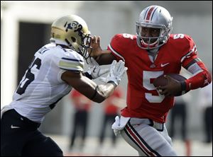 Ohio State's Braxton Miller has impressed Michigan State's coaches with his running ability.