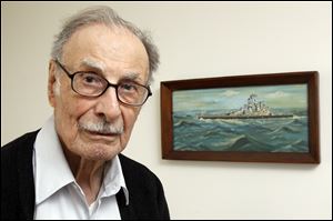 Edgar Willis, a retired University of Michigan professor, enlisted in the Navy at age 30 and served aboard the USS Alaska scanning for Japanese aircraft.