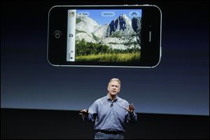 Apple's Phil Schiller talks about the camera on the iPhone 4S last week.