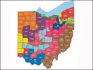 Democrats met to establish a united fronti n their demands to the Republican majority, including reuniting cities such as Toledo which are divided among multiple districts bolstering majority voting clout in urban areas.