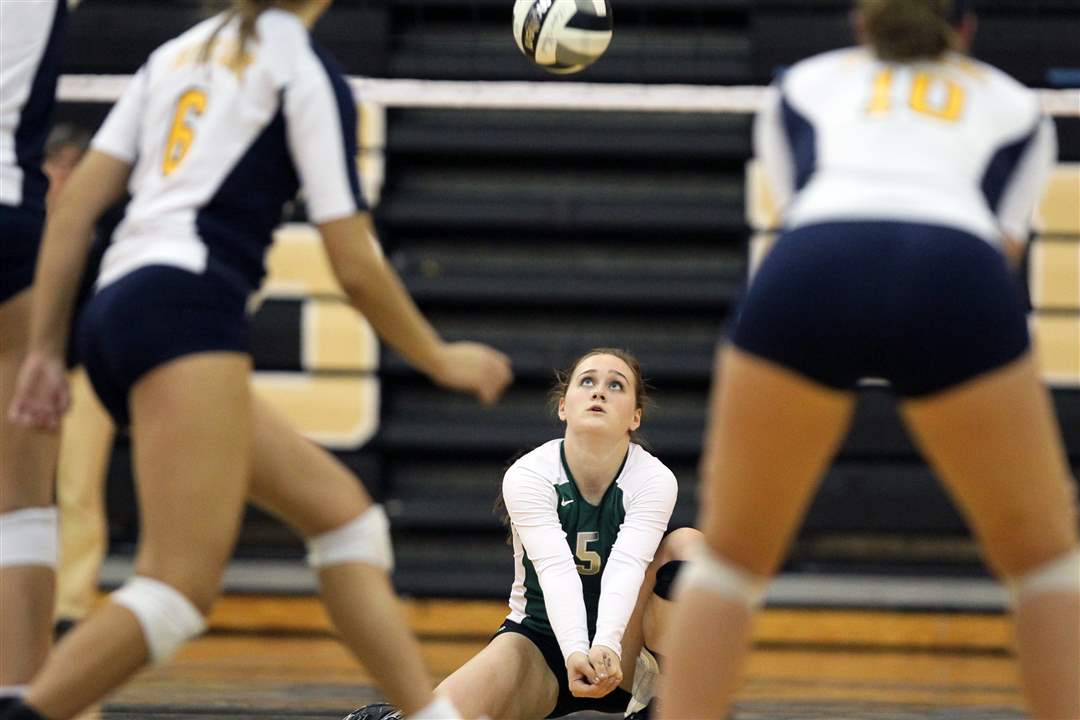 Central-Catholic-s-Kaitlin-Bronikowski-digs-a-Notre-Dame-serve