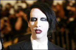 Marilyn Manson was named the No. 1 creepiest person in America in a recent E-Poll Market Research survey.