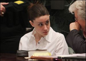 Casey Anthony was second only to Marilyn Manson, and beat O.J. Simpson in a survey of the top 10 creepiest people.