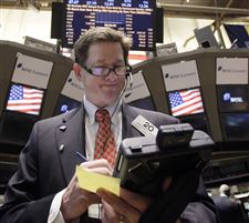trader forbes christopher passes stocks italy after dow surge putting reforms economic above key exchange works floor york