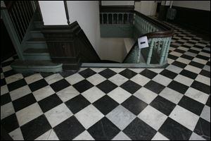The Seneca County Courthouse tile is made of the same rare material as the Michigan State Capitol floor.