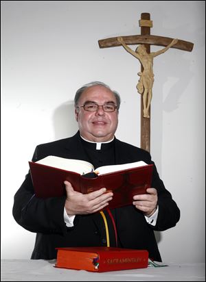 Monsignor Charles Singler at the Catholic Center.