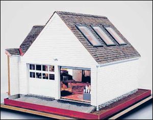 A tiny diorama of Joe Fig’s studio.