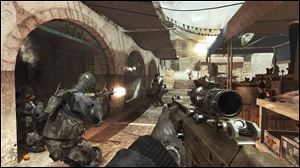 A screen shot from Call of Duty: Modern Warfare 3.