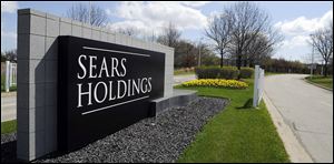 The entrance to the Sears Holdings Corp. Prairie Stone campus area in Hoffman Estates, Ill. 