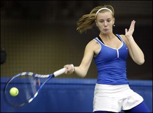 St. Ursula freshman Kennedy Shaffer finished third at state. Her only loss was in the Division I semifinals.