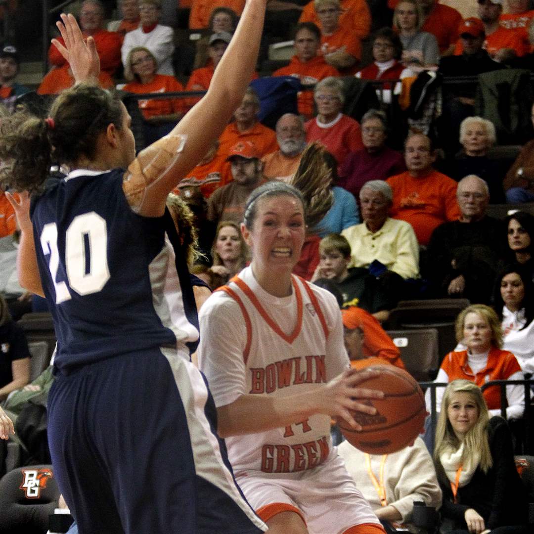 BGSU-s-Jessica-Slagle-drives-past-Butler-s-Becca-Bornhorst