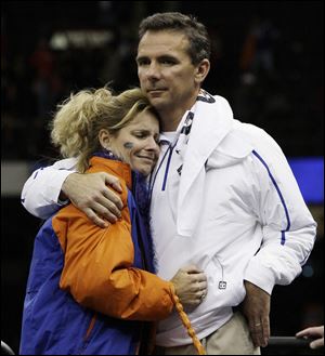 Urban Meyer got permission from his wife, Shelley, and children before agreeing to coach again. His children forced him to sign their own pact.