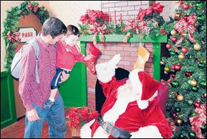 Children can also see Santa while visiting the center.