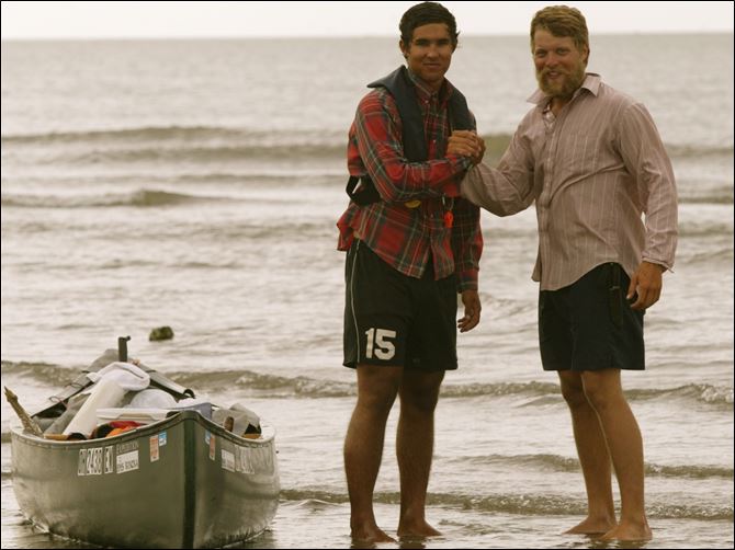 Cousins Ben Swartz, left, and Jon Detwiler decided their journey from central Ohio to the southern tip of Louisiana would be a fund-raiser for African orphans and pastors. The duo raised $20,000.