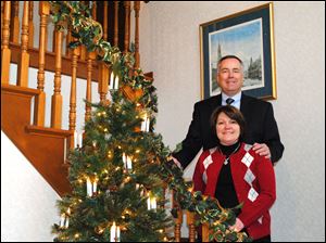 Bob Helmer, president of Lourdes University, and his wife Linda.
